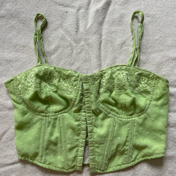 Green corset from PacSun, size XS - Picture 2 of 4